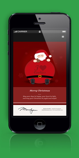 GIF-Animated x-mas greeting card